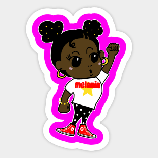 melanin black girl maagic Sticker